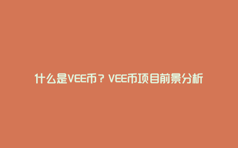 什么是VEE币？VEE币项目前景分析