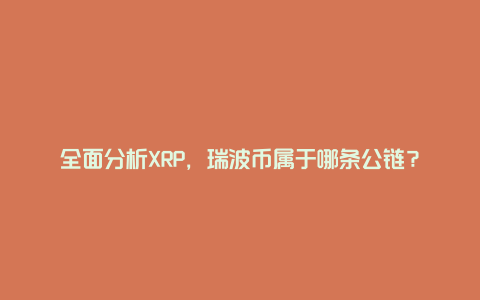 全面分析XRP，瑞波币属于哪条公链？