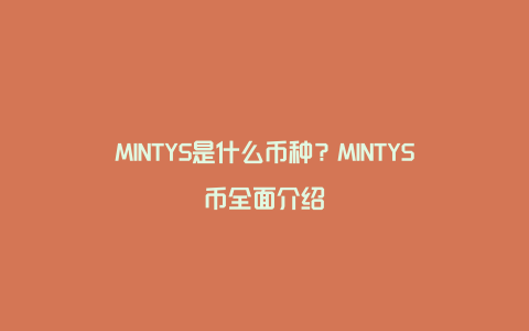 MINTYS是什么币种？MINTYS币全面介绍